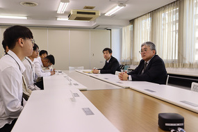宮澤土木事業本部長による歓迎の挨拶（2月20日）／本社