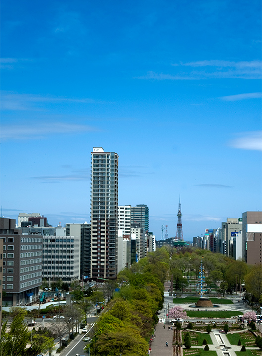 大通公園西側より