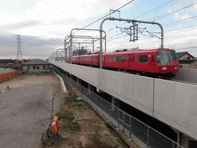 太田川駅付近立体交差全景