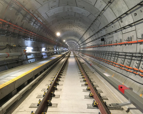 完成した地下鉄トンネル