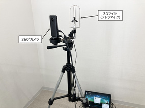 3Dマイクと360°カメラによる計測システム例